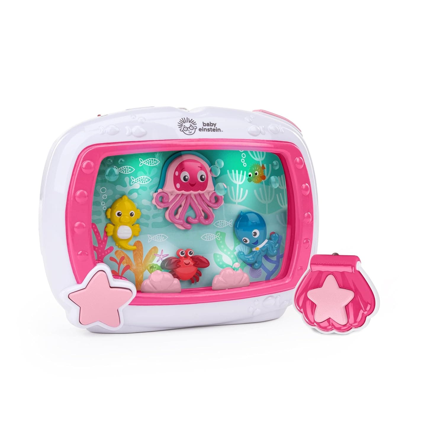 Jucarie muzicala Baby Einstein cu lumini si sunete pentru somn linistit, roz