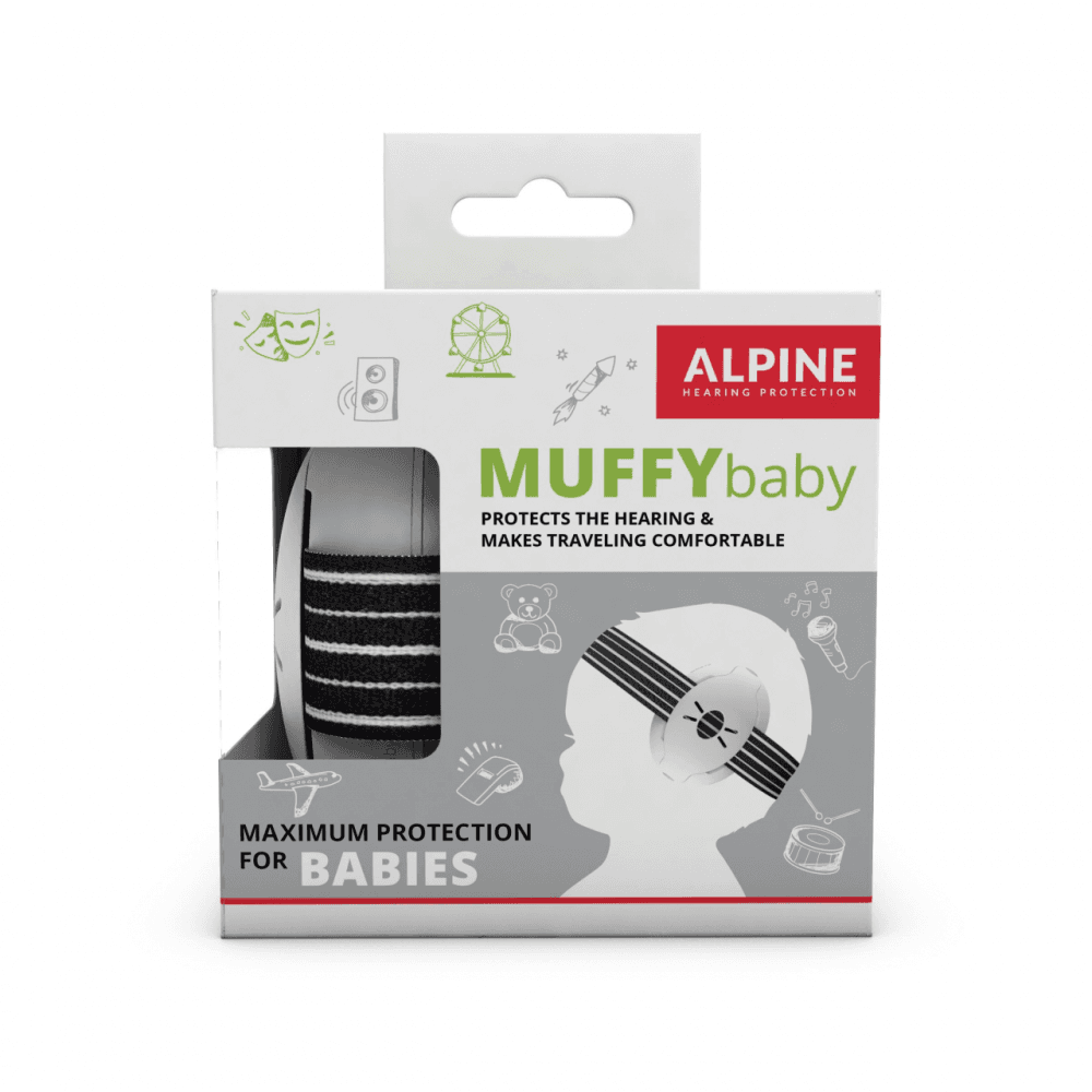 Casti Antifonice Alpine Muffy Baby, Black, 23dB/0-36L