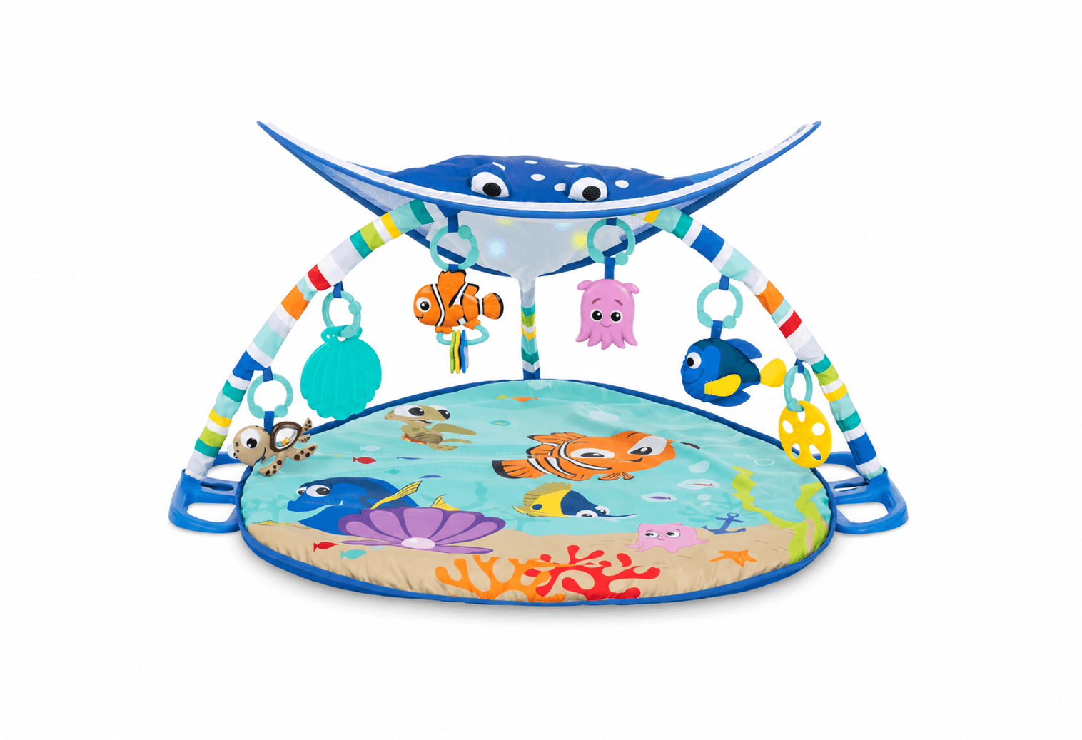Saltea bebe Bright Starts: Disney Nemo, Muzicala si arcada luminoasa 0 luni+